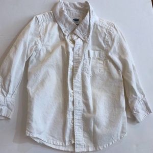 White Shirt Long Sleeve 18-24 months.